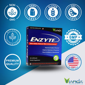 Enzyte MRC Complément Alimentaire Masculin 30 Capsules vue arrière