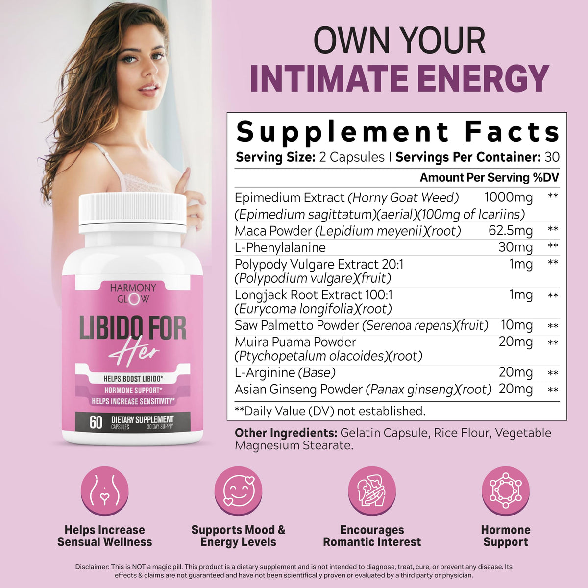EPN Supplements Libido for HER packaging side view