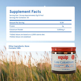 Equip Poudre de Colostrum Bovin 3000mg utilisation dans un shake