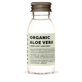 Erbology Jus d'Aloe Vera Bio 12 shots de 2 fl oz en bouteille en verre recyclable