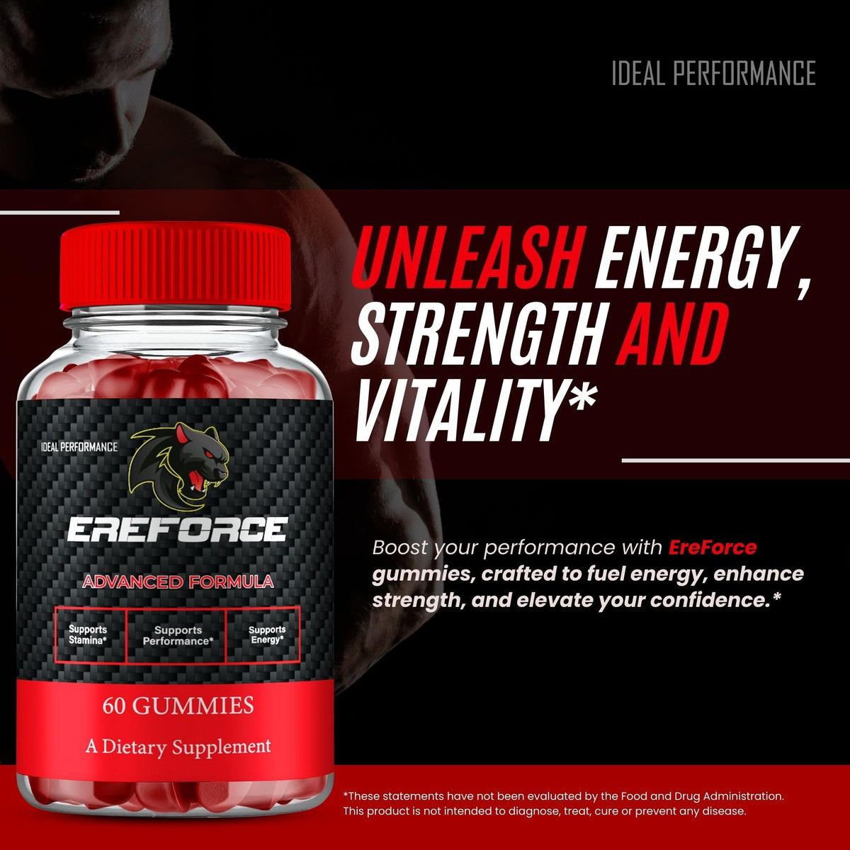 Ereforce Gummies, ambiance de vie active avec le produit en main