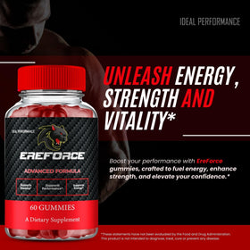 Ereforce Gummies, ambiance de vie active avec le produit en main