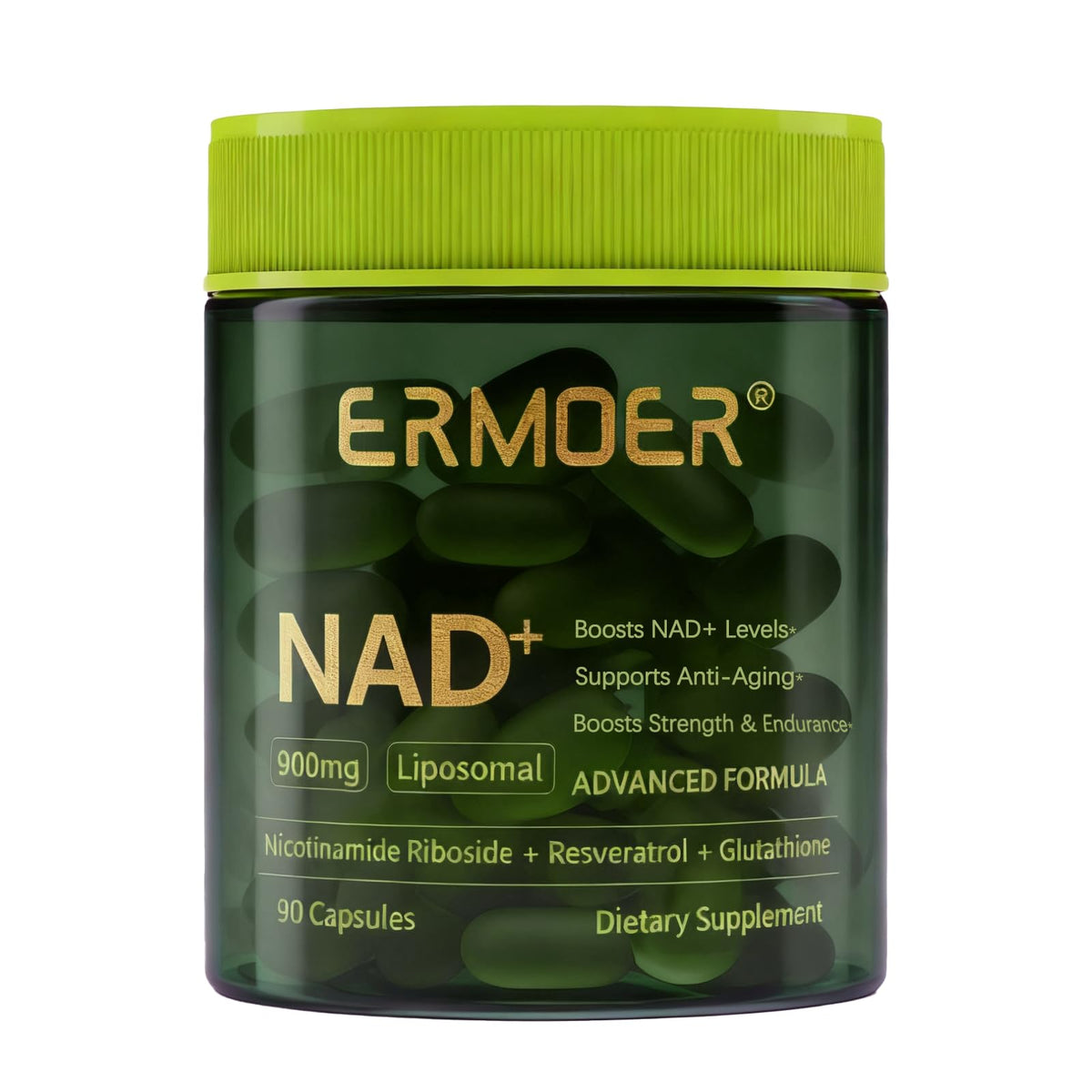 ERMOER NAD Nicotinamide Riboside 900mg boîte avant vue