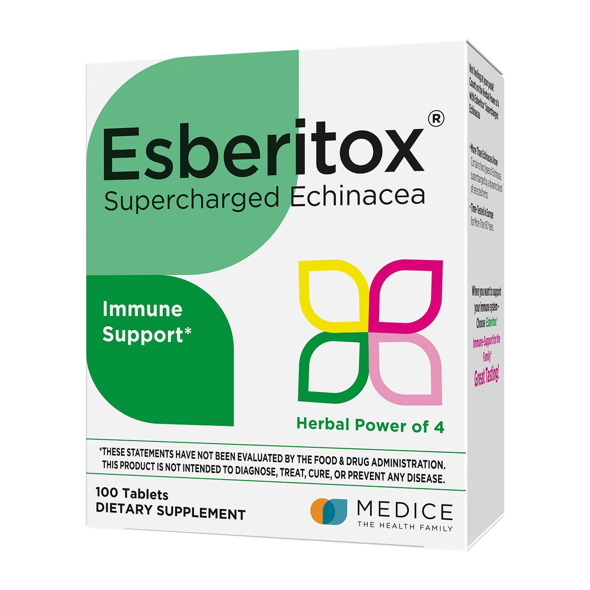 ESBERITOX Echinacea Supercharged 100 comprimés vue de face