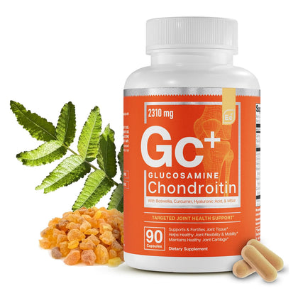 Essential Elements Glucosamine Chondroitine 90 capsules, vue de face
