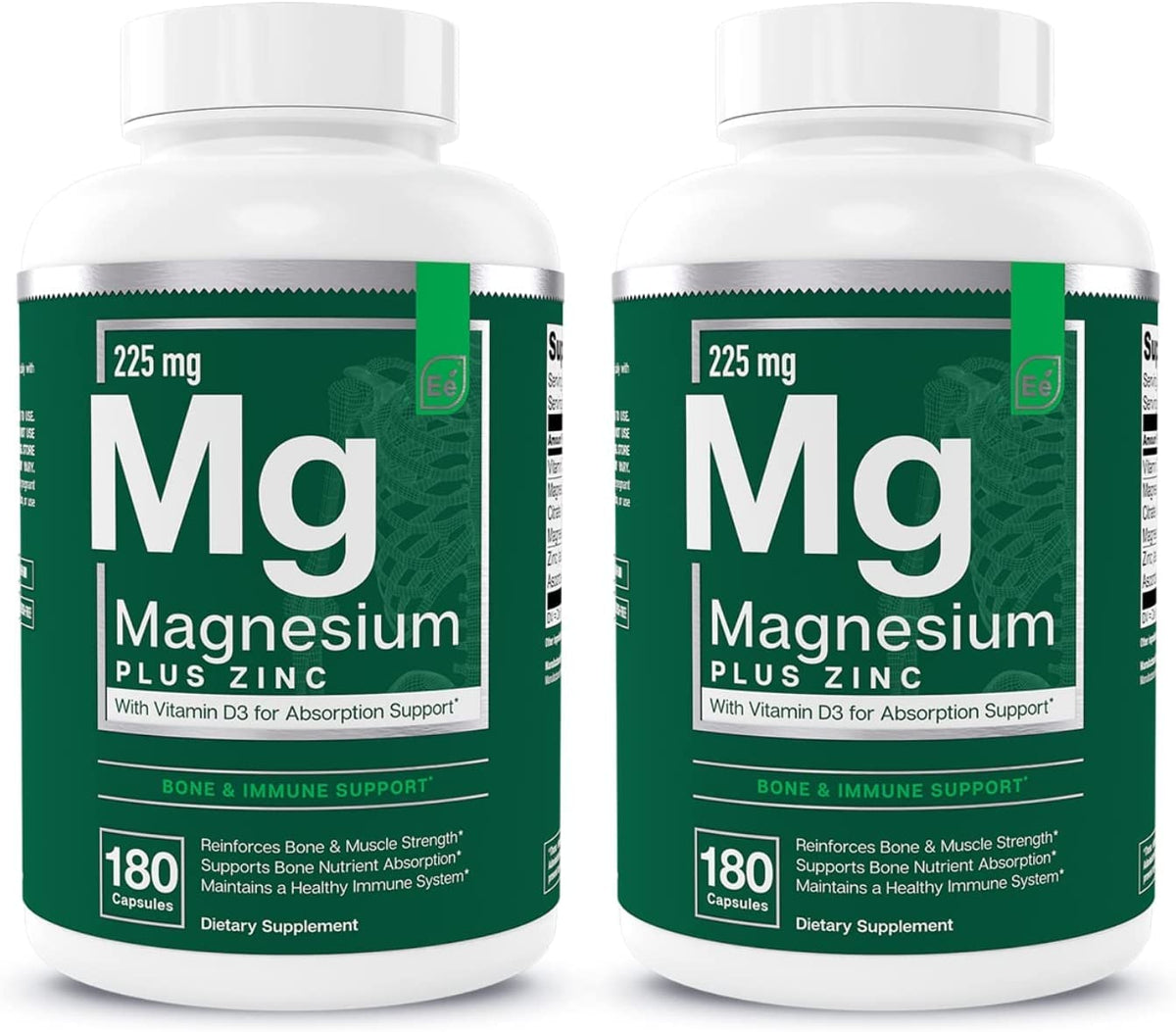 Essential Elements Magnésium Plus Zinc 360 capsules front view