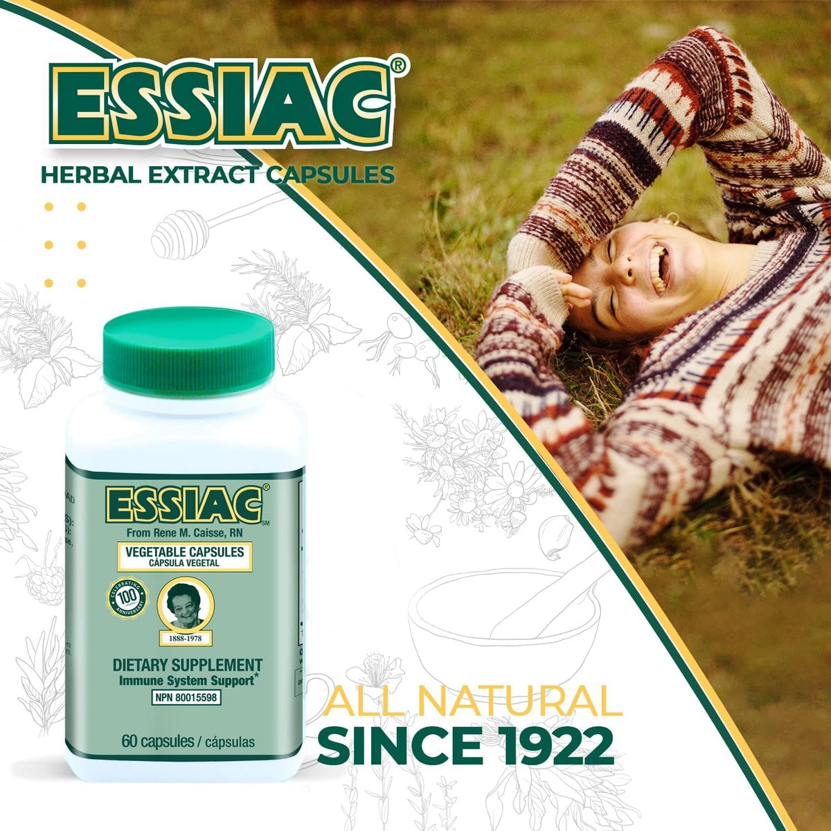Essiac Capsules avec des éléments de bien-être