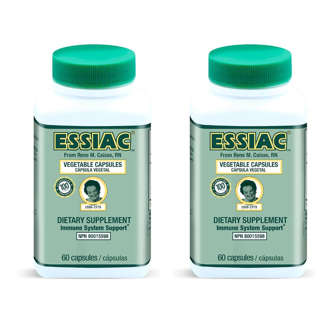 Essiac Capsules Herbal Naturel 60 Capsules vue de face