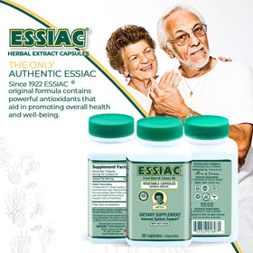 Essiac Capsules sur un fond naturel