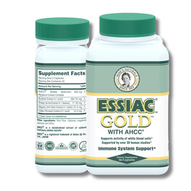 Essiac Gold® avec AHCC® 60 capsules végétales, vue de face
