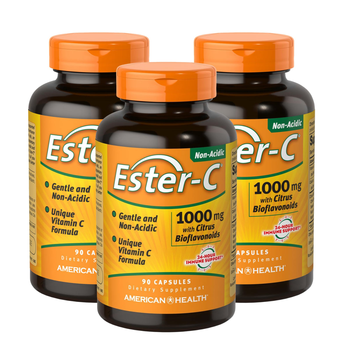 Ester-C 1000 mg American Health 90 capsules vue de face