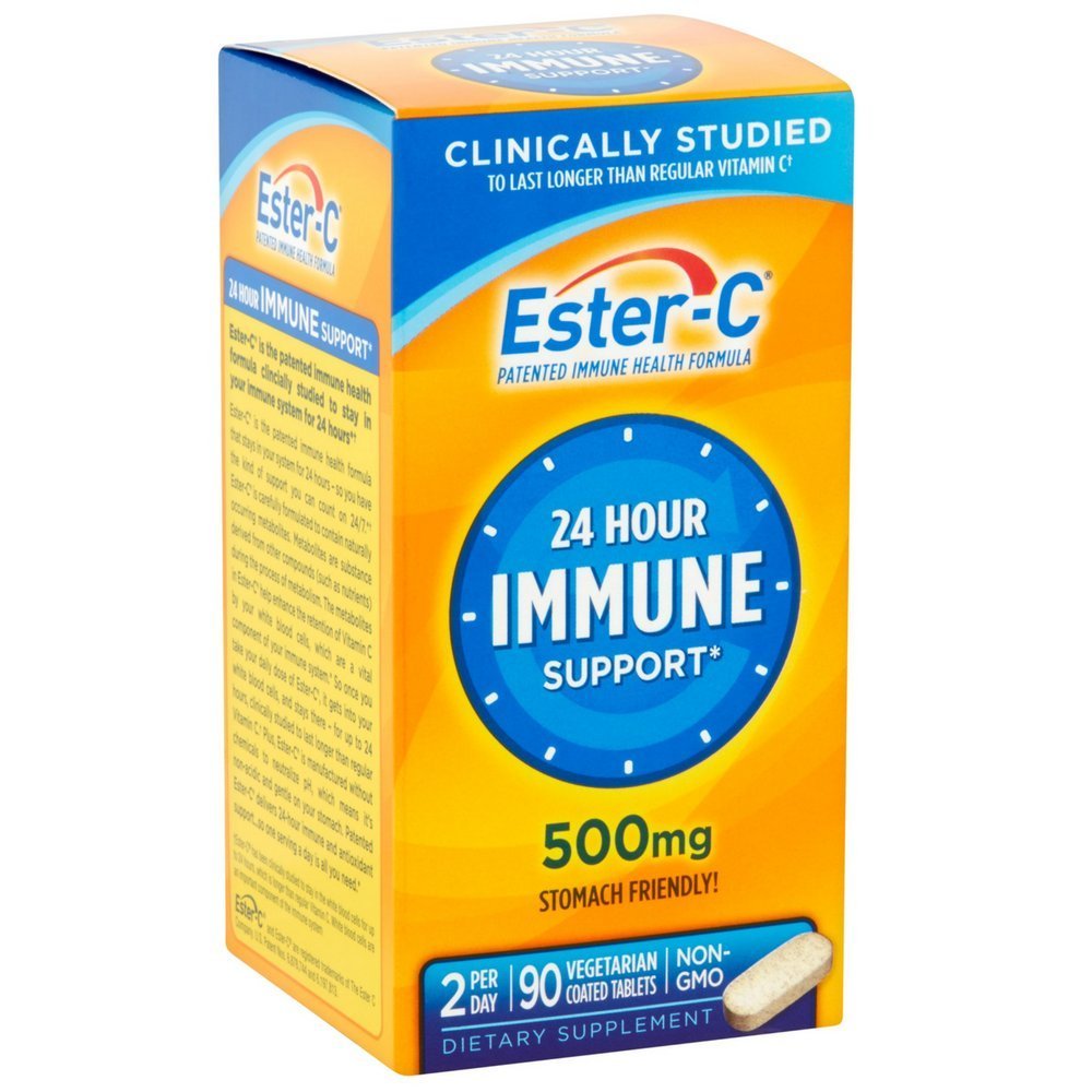Ester-C comprimés enrobés 500 mg pack de 3 vue avant