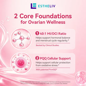 ESTHELIV Optimal Ovarian Health bottle with label