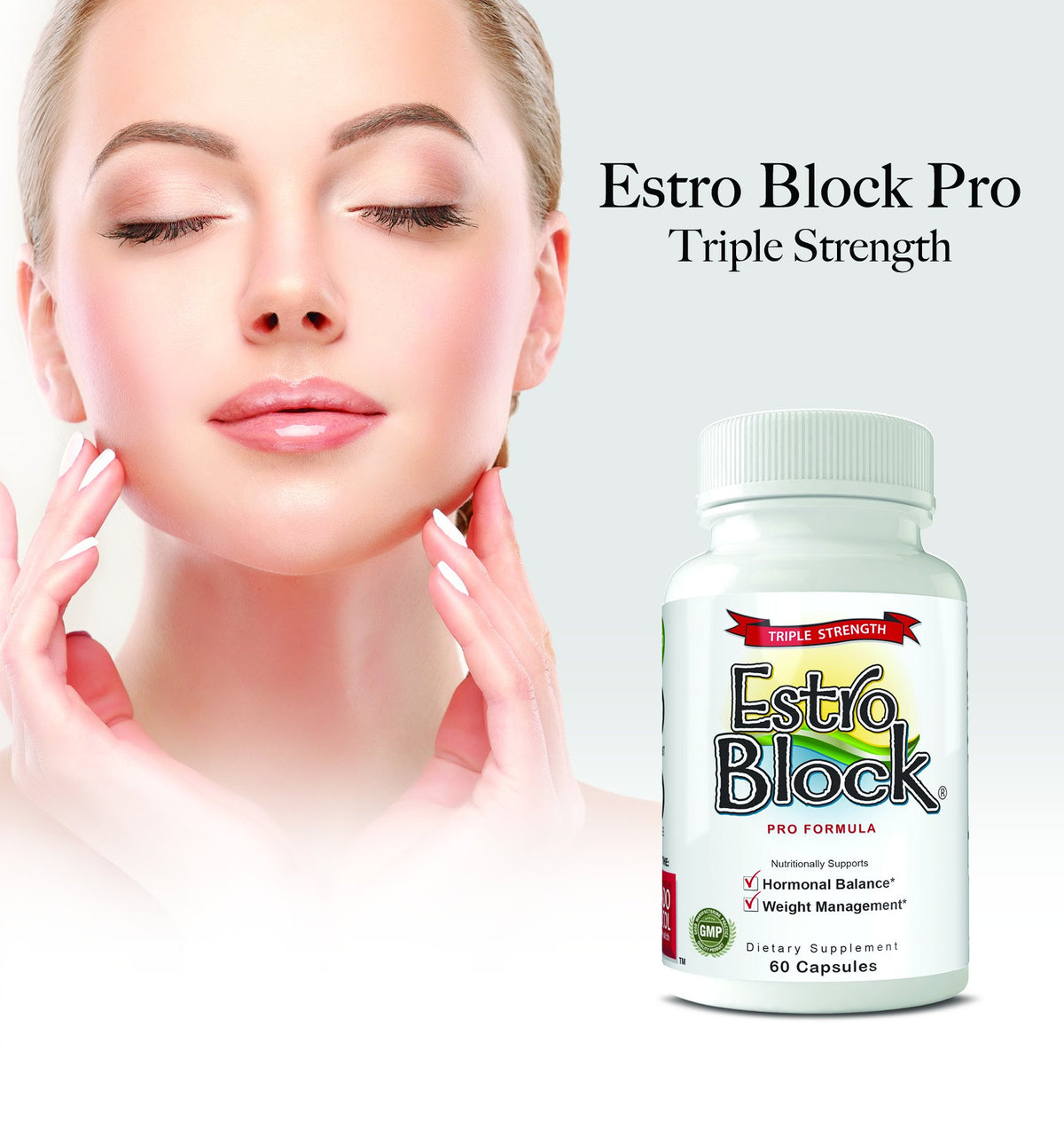 Estroblock PRO Triple Strength 180 Capsules sur une table