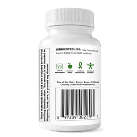 Estroblock PRO Triple Strength 60 Capsules avec des ingrédients naturels en arrière-plan