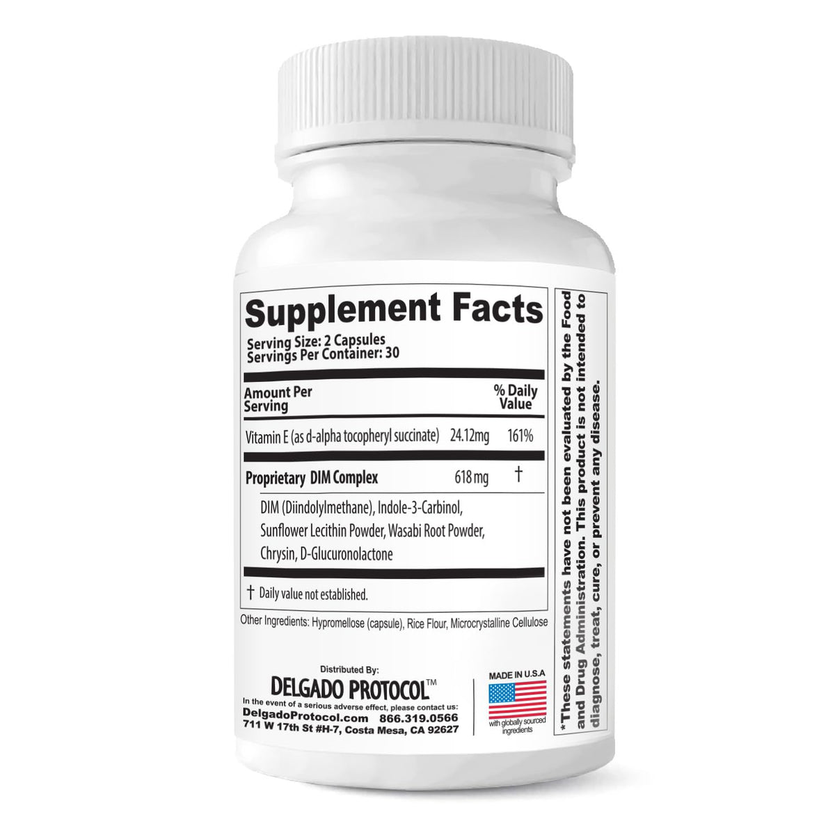 Estroblock PRO Triple Strength 60 Capsules vue de dos