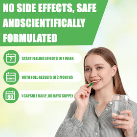 ESUNM Complément Alimentaire Déodorant Corporel 650 mg, capsules avec des ingrédients naturels