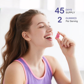 esverco Gummies de Magnésium 500mg, gummies dans une main