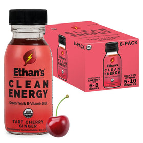 Ethan's Shots Énergie Bio Cerise Acidulée et Gingembre 60 ml vue avant