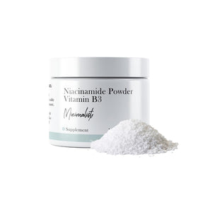 Étiquetage de la poudre de niacinamide Minimalist