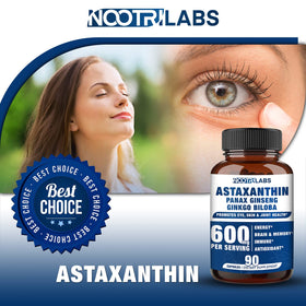 Étiquetage du flacon Nootrilabs Astaxanthin 15mg