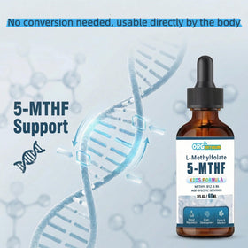 Étiquette arrière d'OrgEnthium L-Méthylfolate B12 montrant les informations nutritionnelles