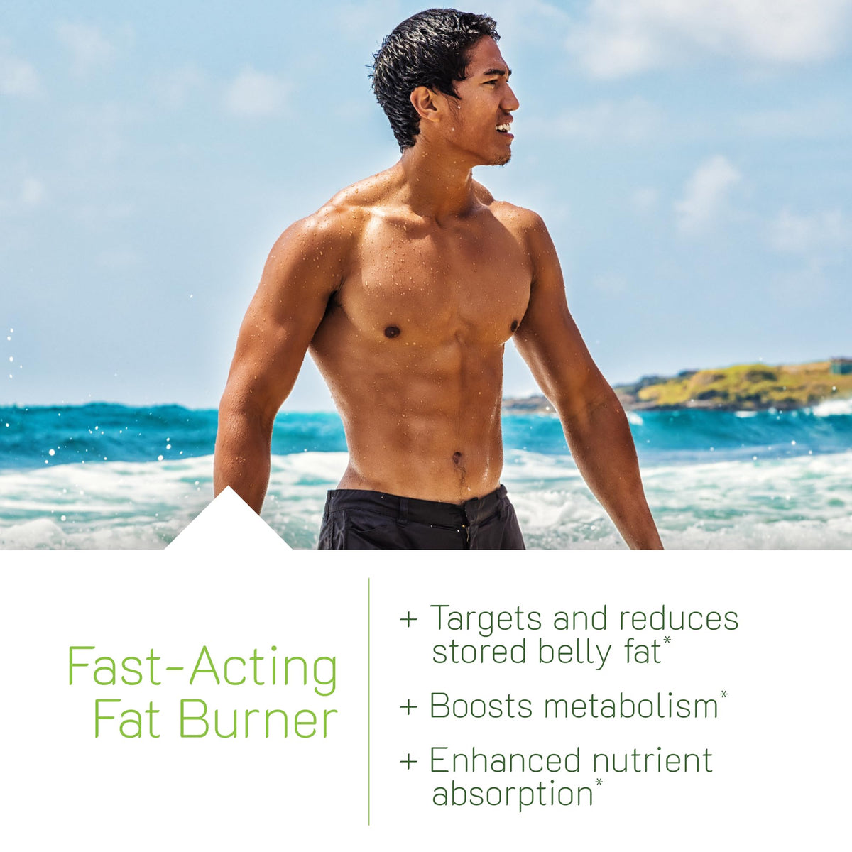 Étiquette de Brûleur de Graisse Abdominale Irwin Naturals avec ingrédients
