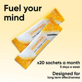 Étiquette de composition de Noobru Advantage Nootropic