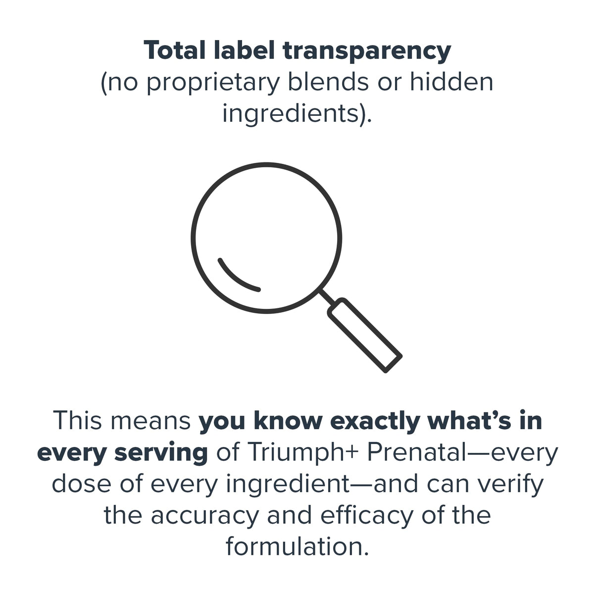 Étiquette de dosage de LEGION Triumph Multivitamines
