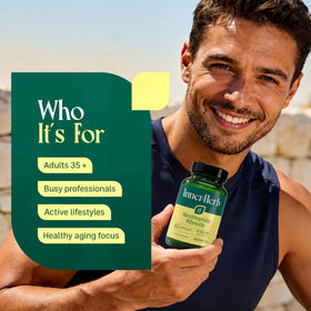 Étiquette de flacon de Nicotinamide Riboside InnerHerb avec informations nutritionnelles