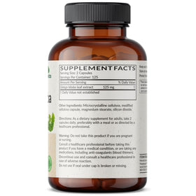 Étiquette de Futurebiotics Ginkgo Biloba 250 capsules