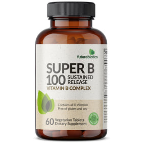 Étiquette de Futurebiotics Super B 100 avec ingrédients
