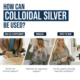Étiquette de l'Argent Colloïdal Bioactif avec informations nutritionnelles