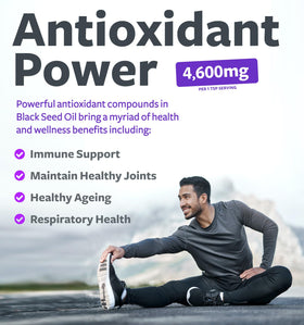 Étiquette de l'huile de graines noires Healths Harmony avec certification bio