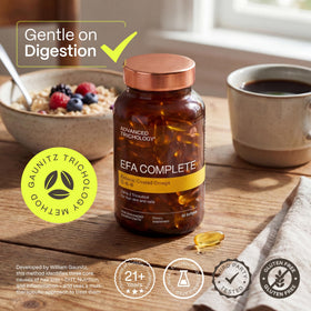 Étiquette de la boîte d'EFA Complete 800mg