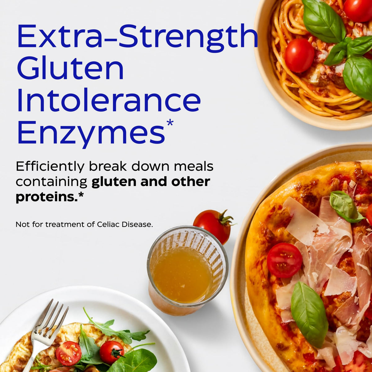 Étiquette de la boîte d'Enzymedica GlutenEase Extra Strength