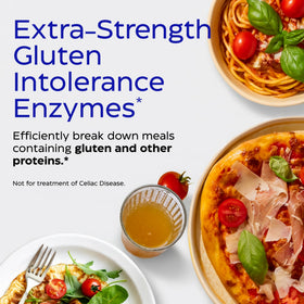 Étiquette de la boîte d'Enzymedica GlutenEase Extra Strength