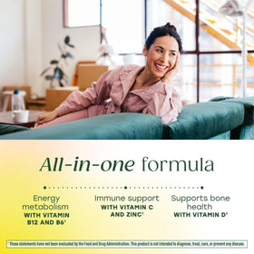 Étiquette de la boîte de MegaFood Multivitamine One Daily, informations nutritionnelles