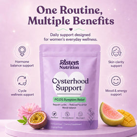 Étiquette de la boîte de Sisters Nutrition gummies