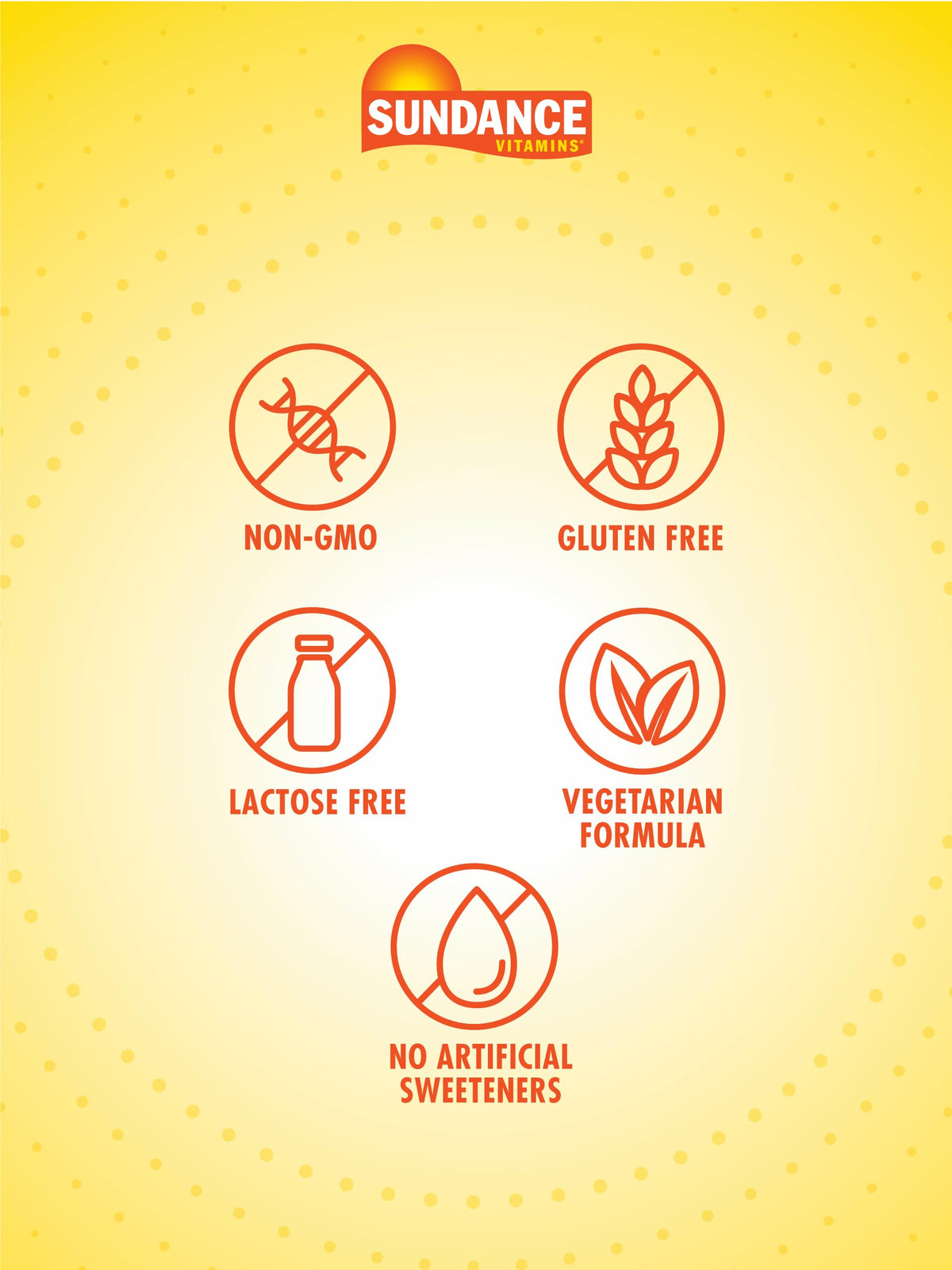 Étiquette de la boîte de Sundance Calcium avec détails nutritionnels