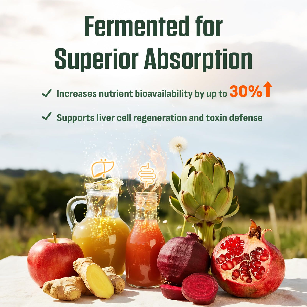Étiquette de la boîte de ThrivyThystle avec informations nutritionnelles