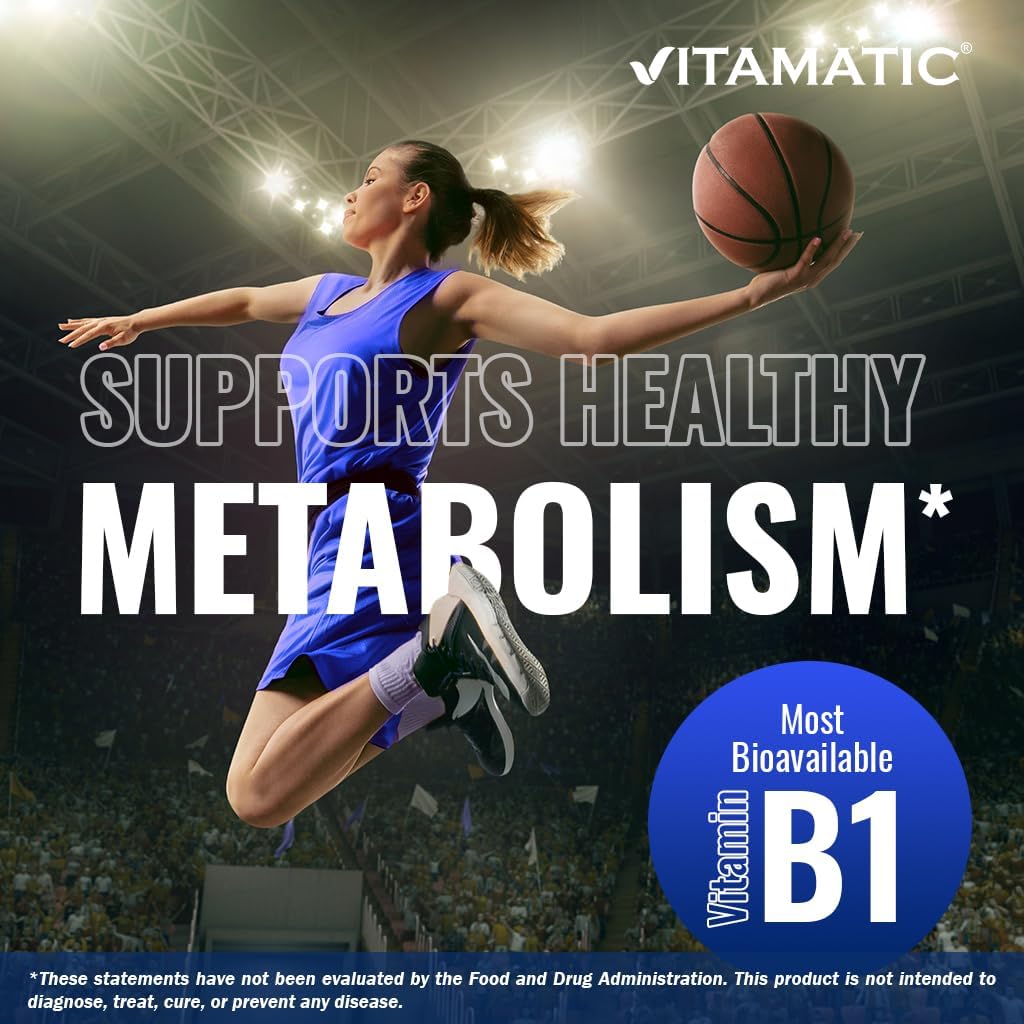 Étiquette de la bouteille de Benfotiamine 300 mg Vitamatic