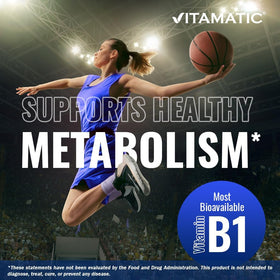 Étiquette de la bouteille de Benfotiamine 300 mg Vitamatic