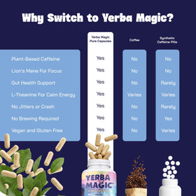 Étiquette de la bouteille de capsules Yerba Mate 5 en 1 Brainista