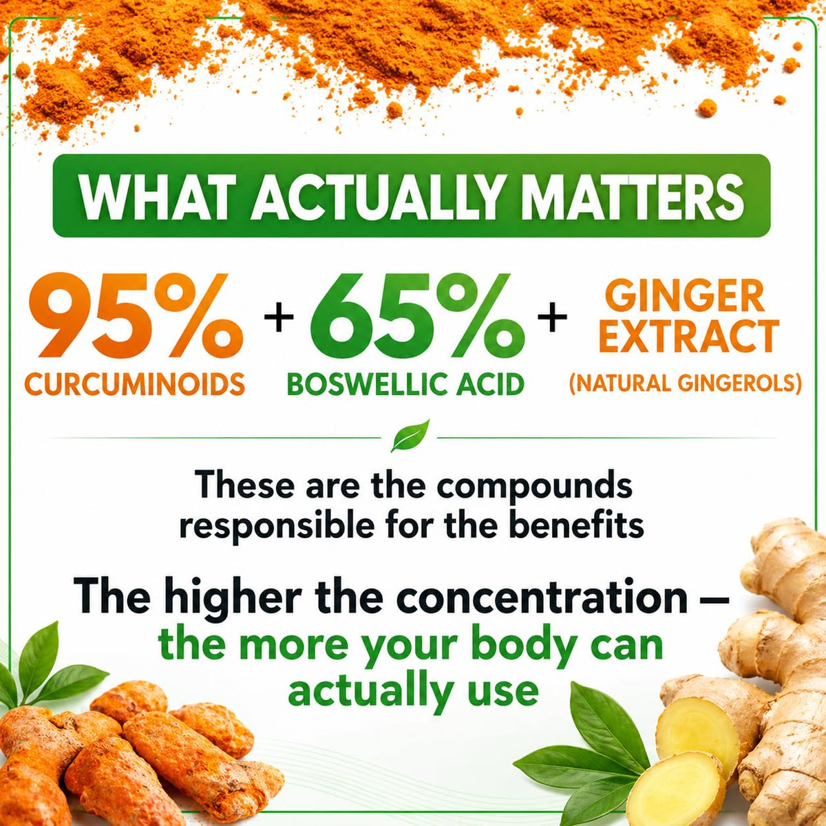 Étiquette de la bouteille de complément Boswellia Curcuma Gingembre HCL