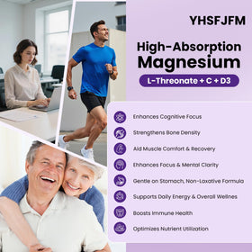Étiquette de la bouteille de magnésium L-Thréonate YHSFJFM