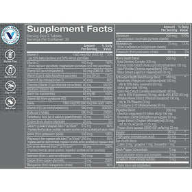 Étiquette de la bouteille de Multivitamine Ultime Homme