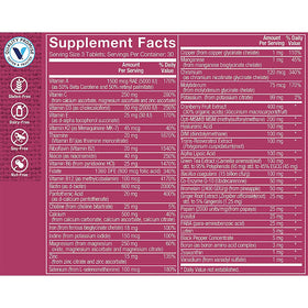 Étiquette de la bouteille de Multivitamines Gold Femme The Vitamin Shoppe