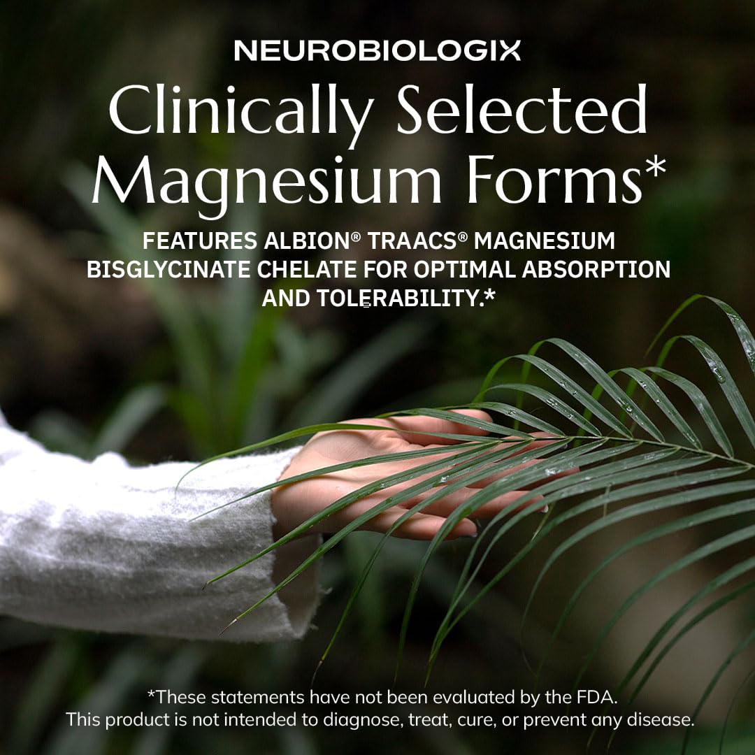 Étiquette de la bouteille de Neurobiologix glycinate de magnésium