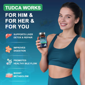 Étiquette de la bouteille Honeylitte TUDCA 1200mg